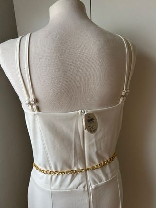 Mono blanco verano - Pantalón ancho