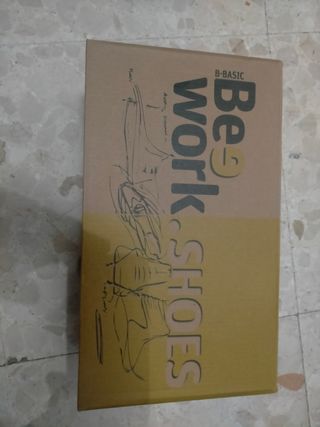 Zapatos seguridad B-Basic negros y amarillos