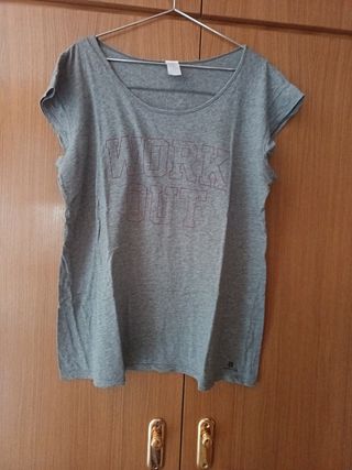 Camiseta gris 'Work Out'