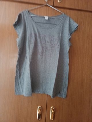 Camiseta gris 'Work Out'