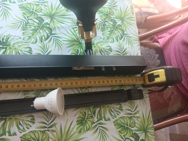 Lámpara techo 3 luces negra - metal