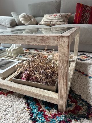 Mesa centro madera-cristal SÍA