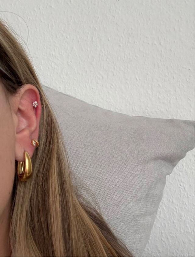 Pendientes de aro de acero inoxidable