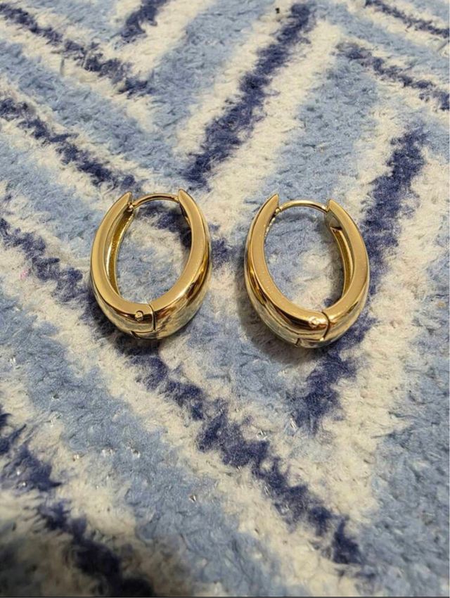 Pendientes de aro de acero inoxidable