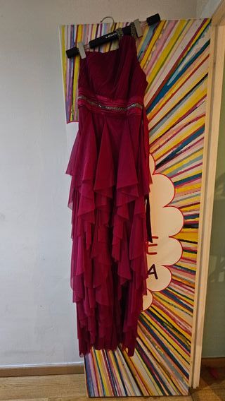 Vestido Fuccia fiesta