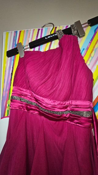 Vestido Fuccia fiesta