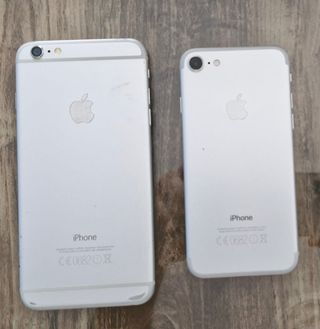 iPhone 6 plus y 7 - Plata y Blanco