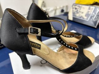 Zapatos baile Pepito, satén negro, 39