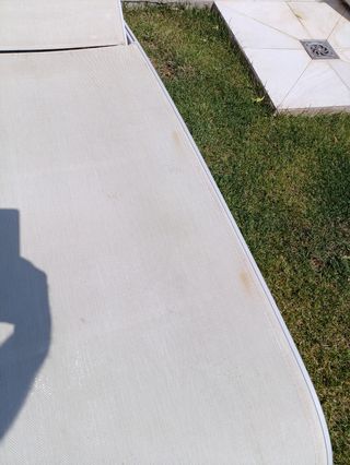 2 Tumbonas aluminio - blanco Textilene.