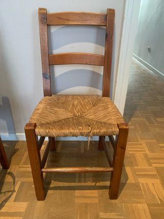 4 Sillas Comedor Madera Rústica
