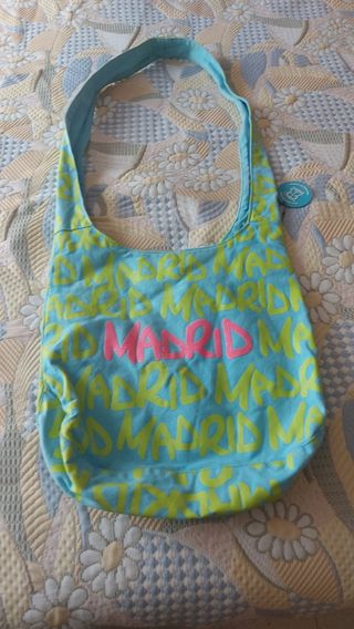 Bolso Hobo Madrid - Turquesa, amarillo y fucsia