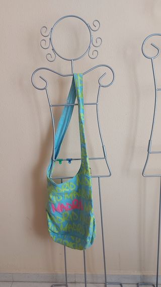 Bolso Hobo Madrid - Turquesa, amarillo y fucsia
