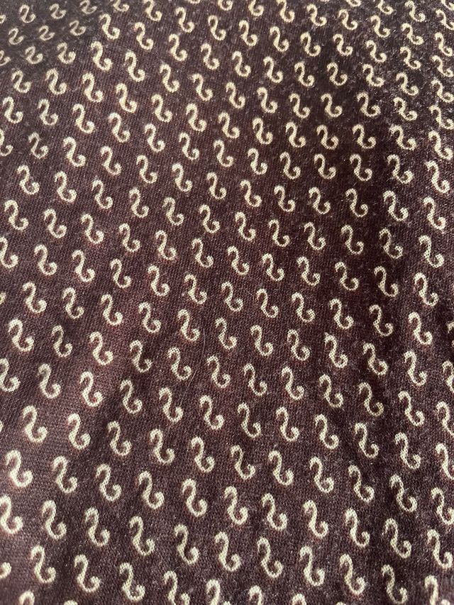 Camisa marrón años 70 talla XS