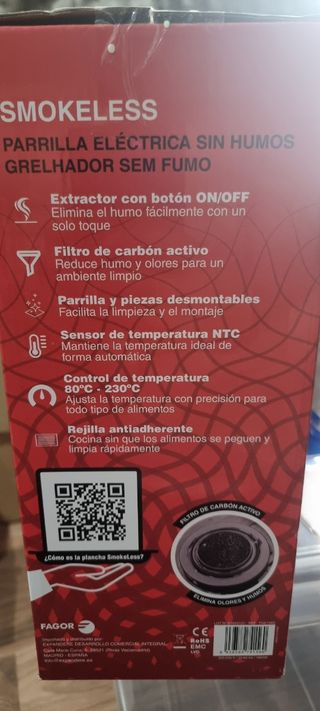 Griglia elettrica Fagor senza fumo
