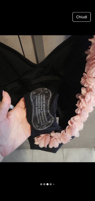 Costume intero taglia M nero