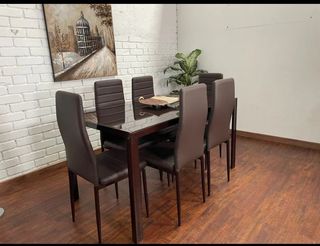 Juego Comedor 6 Sillas Silvia