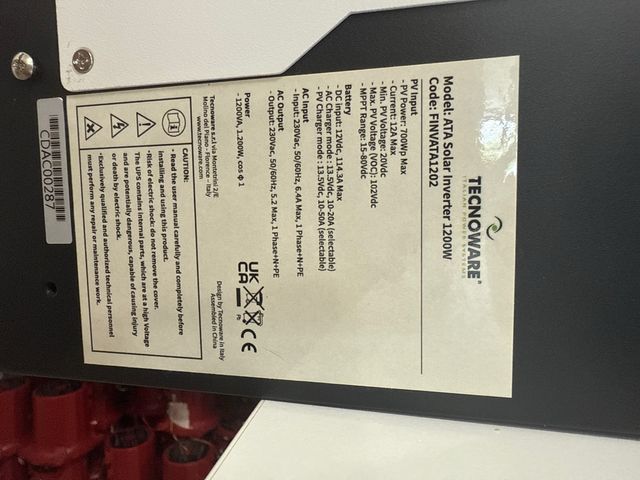 Inversor solar Tecnoware 1200VA