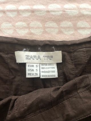 Falda Zara TRF marrón - Talla S