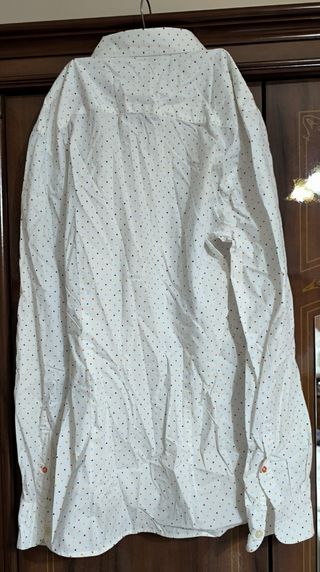 Camisa blanca lunares multicolor