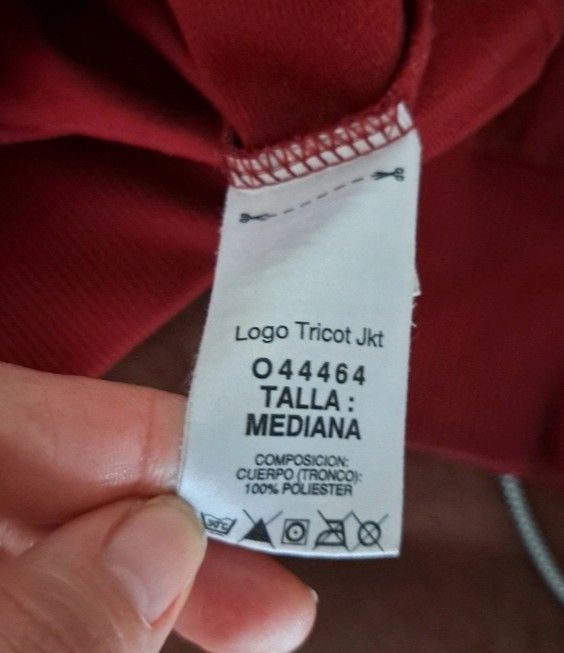 Sudadera Reebok roja y gris