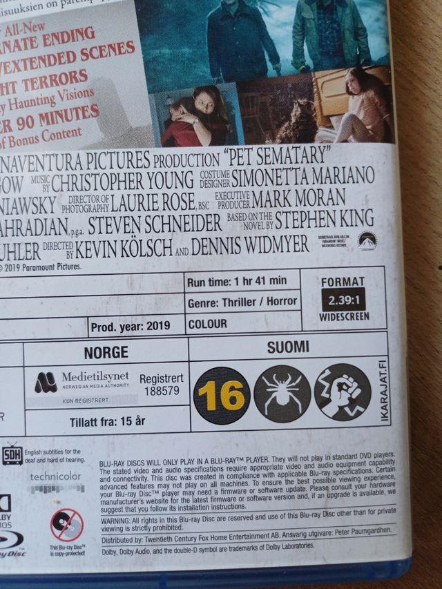 Pet Sematary (Blu-ray) - Película Terror 2019