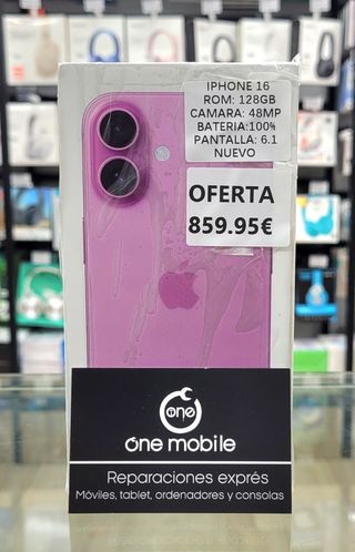 iPhone 16 - 128GB BATERIA 100% Nuevo