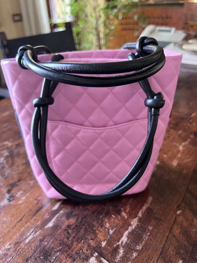 Chanel borsa Cambon Tote in pelle rosa