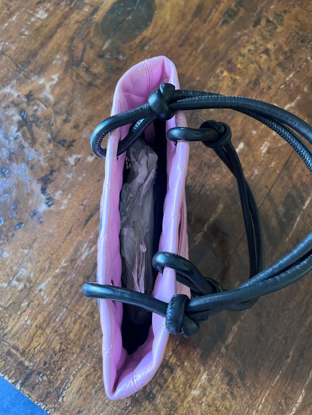 Chanel borsa Cambon Tote in pelle rosa