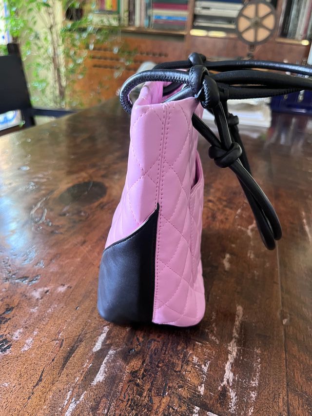 Chanel borsa Cambon Tote in pelle rosa