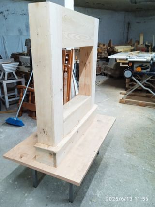 Frentes chimenea madera maciza