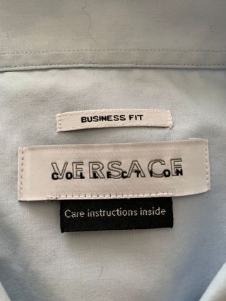 Camisa de manga larga Versace Talla XL - Azul