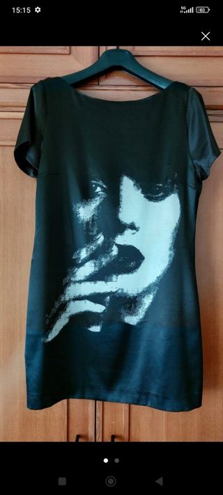 Vestido corto Zara negro