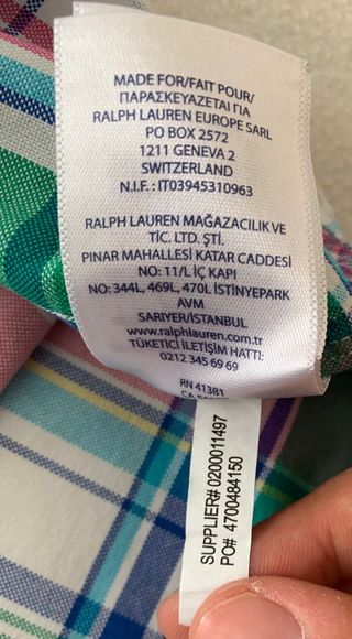 Camisa Ralph Lauren de cuadros Multicolor Talla L