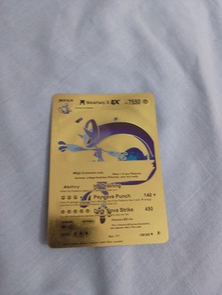 Carta Mewtwo X EX Pokémon