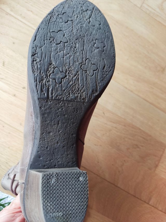 Botines cuero marrón