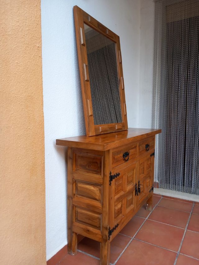 Aparador espejo antiguo madera