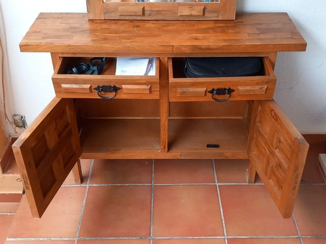 Aparador espejo antiguo madera