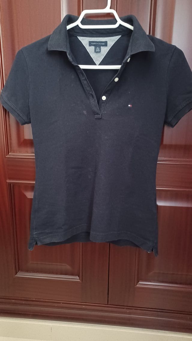 Polo Tommy Hilfiger XS mujer azul