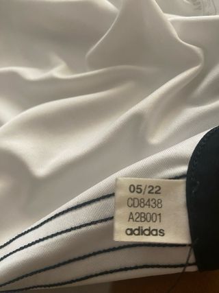 Camiseta Adidas - Blanca y Negra - Talla L