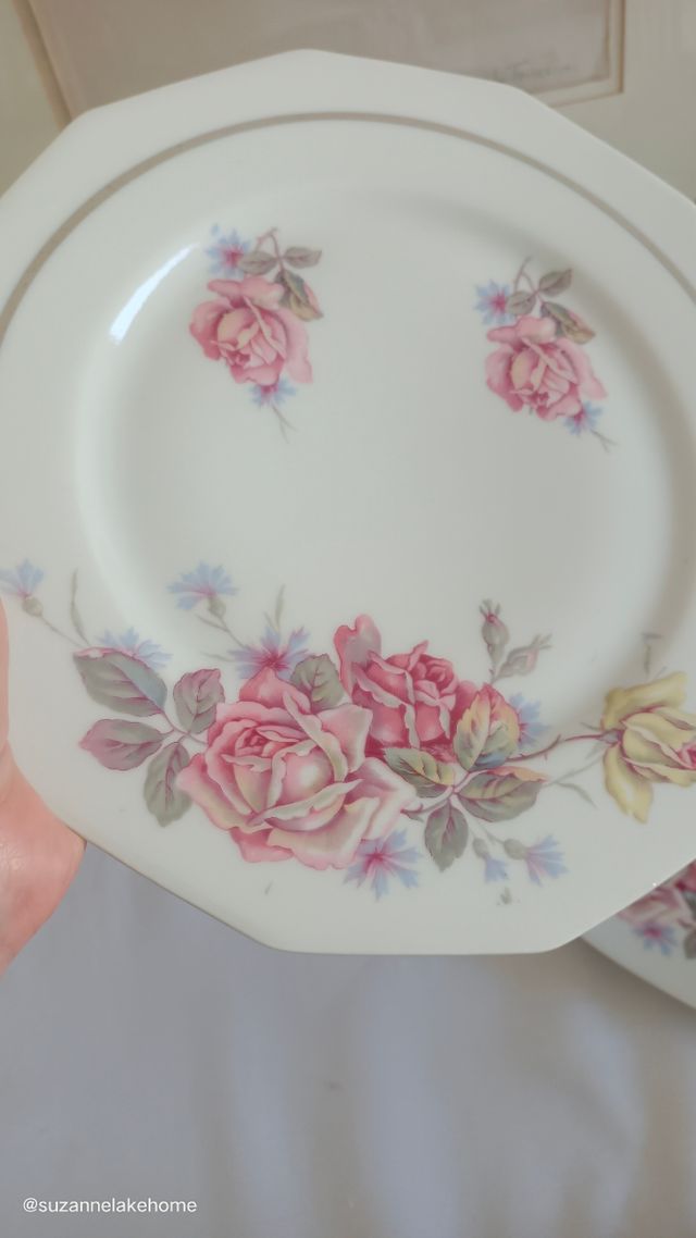 4 Platos Porcelana Francesa