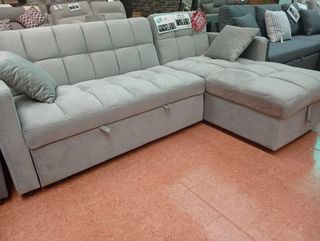 Sofá cama gris - NUEVO