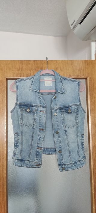 Chaleco vaquero Bershka - Azul