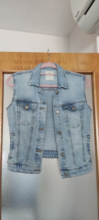 Chaleco vaquero Bershka - Azul