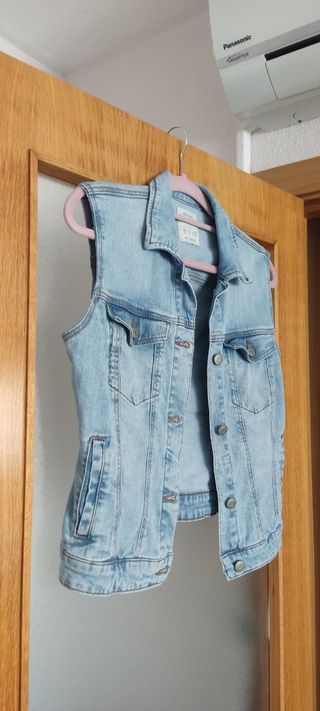 Chaleco vaquero Bershka - Azul