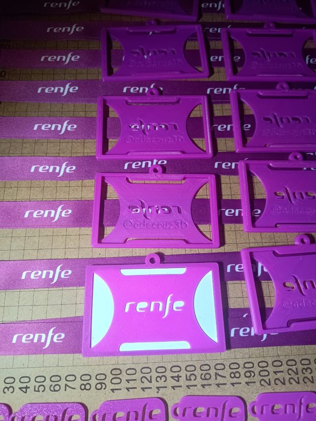 10 Lanyards Renfe + 10 Porta-tarjetas