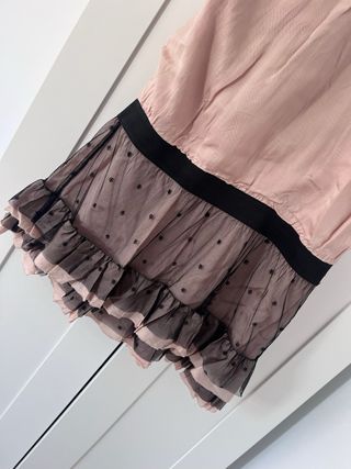 Vestido rosa y negro - Talla única