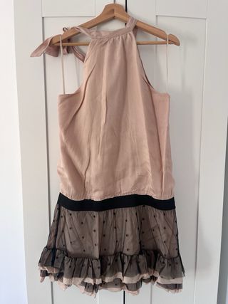 Vestido rosa y negro - Talla única