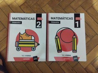 Libros de Anaya matemáticas primero y segundo