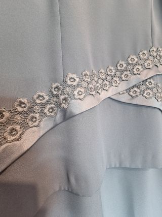 Vestido ceremonia azul mujer