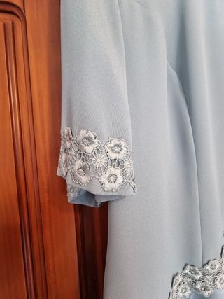 Vestido ceremonia azul mujer